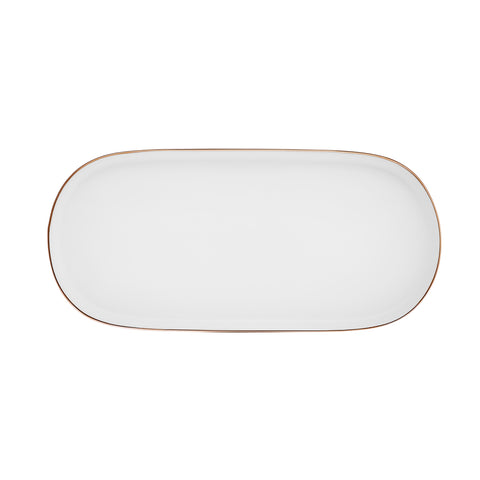 Karaca Stream Bone China Favaro 53-Piece Dinner Set for 12 People, Gold