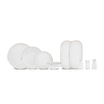 Karaca Stream Bone China Favaro 53-Piece Dinner Set for 12 People, Gold