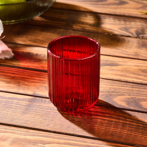 Karaca Zenith Tumbler Glass, 250ml, Red