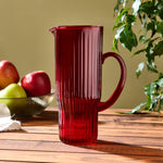 Karaca Zenith Glass Carafe, 350ml, 1L, Red