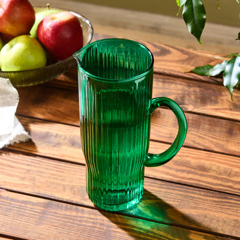 Karaca Zenith Glass Carafe, 350ml, 1L, Emerald
