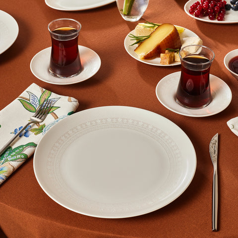 Karaca Bone China Artiste 26-Piece Serveware Set for 6 People, White