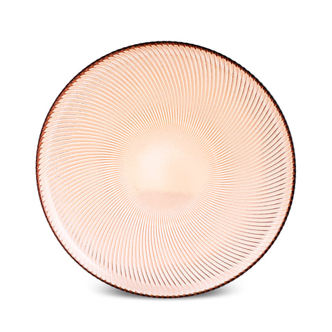 Karaca Juliet 7-Piece Glass Serveware Set for 6 People, Mocha Mousse