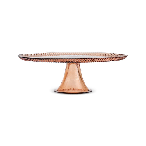 Karaca Juliet 7-Piece Glass Serveware Set for 6 People, Mocha Mousse