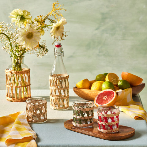 Karaca Waven Tumbler Glass, 285ml, Green