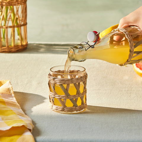 Karaca Waven Tumbler Glass, 285ml, Cream