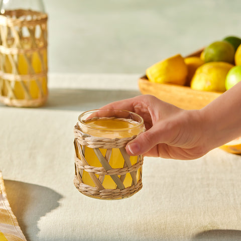 Karaca Waven Tumbler Glass, 285ml, Cream