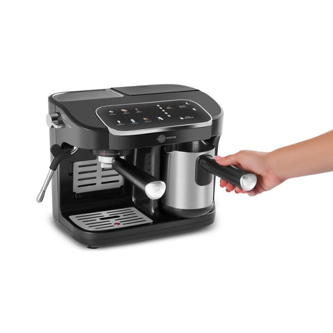 Karaca Hatır Perfetto Espresso and Turkish Coffee Machine, 1900W, 1,8L, Inox