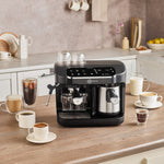 Karaca Hatır Perfetto Espresso and Turkish Coffee Machine, 1900W, 1,8L, Inox