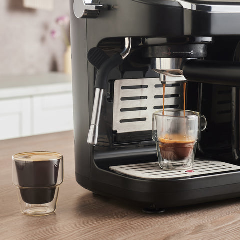 Karaca Hatır Perfetto Espresso and Turkish Coffee Machine, 1900W, 1,8L, Inox