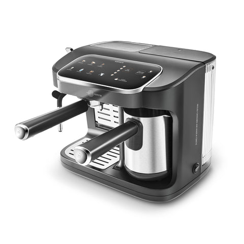 Karaca Hatır Perfetto Espresso and Turkish Coffee Machine, 1900W, 1,8L, Inox