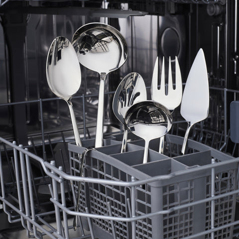 Karaca Tivoli 7-Piece Stainless Steel Boxed Serving Set, Silver