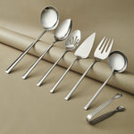 Karaca Tivoli 7-Piece Stainless Steel Boxed Serving Set, Silver