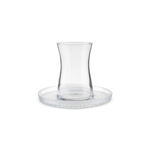 Karaca Lily 12-Piece Turkish Tea Set for 6 People, 170ml, Luster