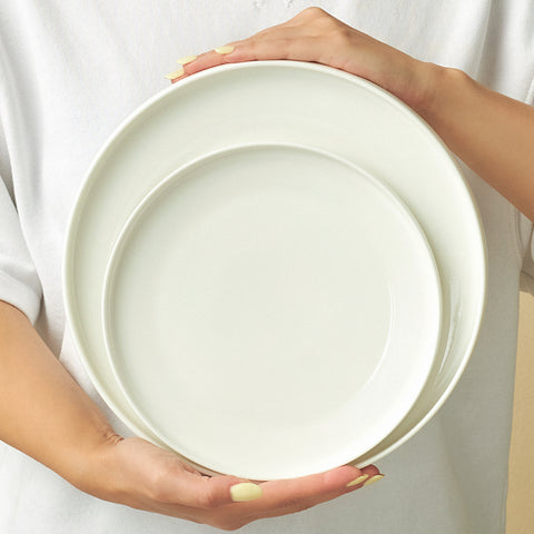 Karaca Stream Bone China Sirius 53-Piece Dinner Set for 12 People, White