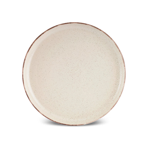 Karaca Monica 24-Piece Stoneware Dinner Set for 6 People, Beige