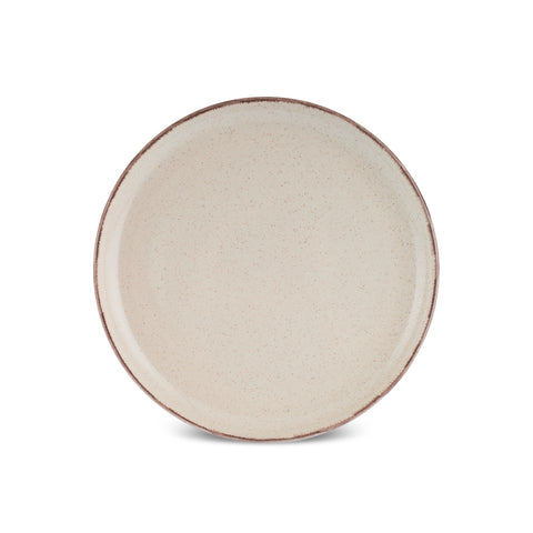 Karaca Monica 24-Piece Stoneware Dinner Set for 6 People, Beige