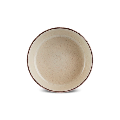 Karaca Monica 24-Piece Stoneware Dinner Set for 6 People, Beige