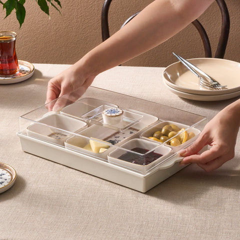 Karaca Elena 7-Piece Ceramic Breakfast Tableware Set, Multi