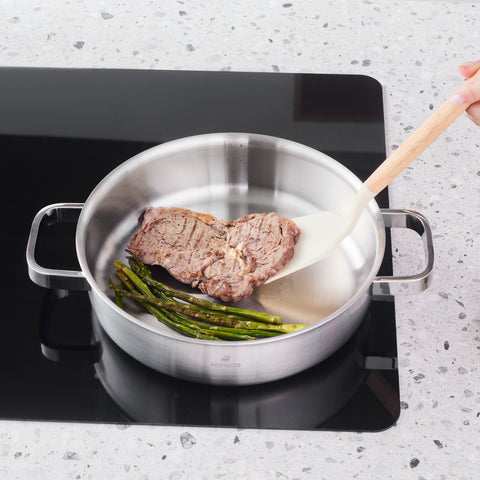 Karaca New Ares 3Ply Stainless Steel 9-Piece Induction Cookware Set, Silver
