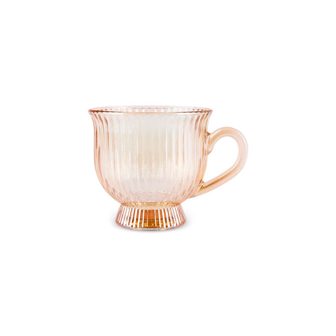 Karaca Maya 4-Piece Glass Tea Cup Set for 4 People, 200ml, Amber