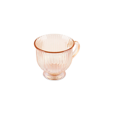 Karaca Maya 4-Piece Glass Tea Cup Set for 4 People, 200ml, Amber