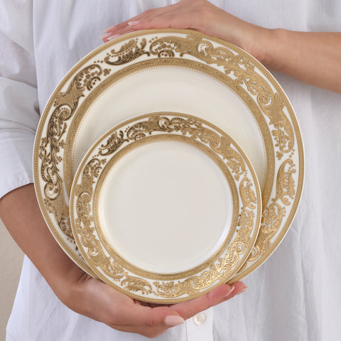 Karaca Elegance Bone China Isola 24-Piece Dinner Set for 6 People, Multi