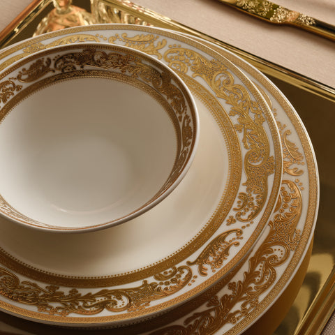 Karaca Elegance Bone China Isola 24-Piece Dinner Set for 6 People, Multi