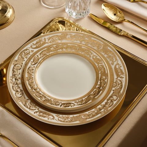 Karaca Elegance Bone China Isola 24-Piece Dinner Set for 6 People, Multi