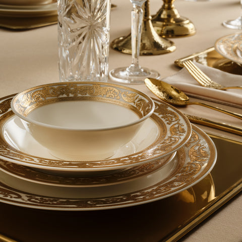Karaca Elegance Bone China Isola 24-Piece Dinner Set for 6 People, Multi