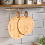 Karaca Ovelcut 2-Piece Bamboo Chopping Board Set, Wood