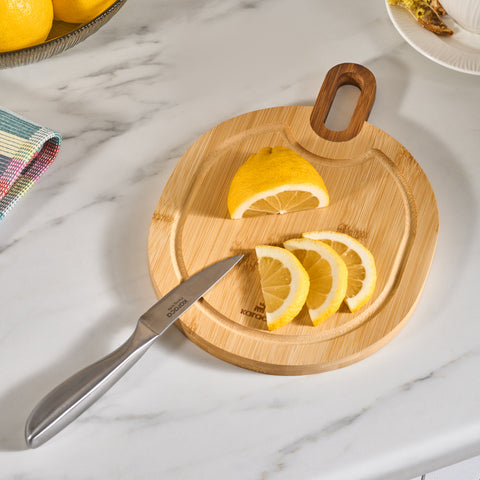 Karaca Ovelcut 2-Piece Bamboo Chopping Board Set, Wood