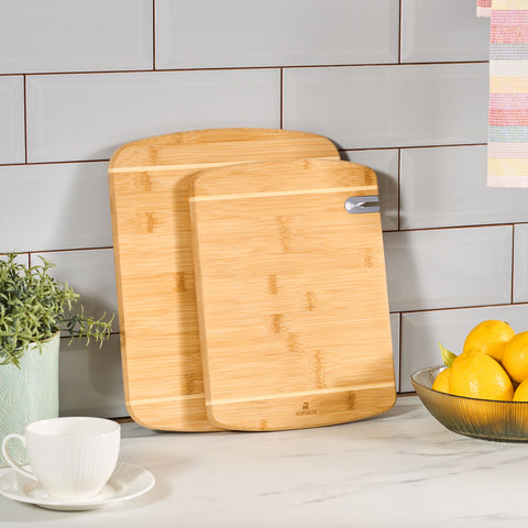 Karaca Sharpencut 2-Piece Bamboo Chopping Board, Wood