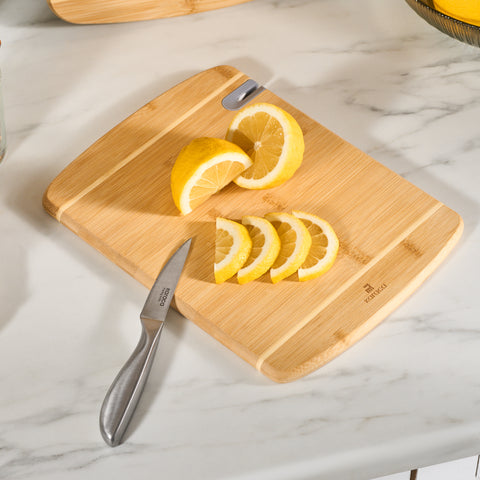 Karaca Sharpencut 2-Piece Bamboo Chopping Board, Wood