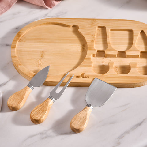 Karaca Cheesekit Bamboo Cutting and Presentation Board, Wood