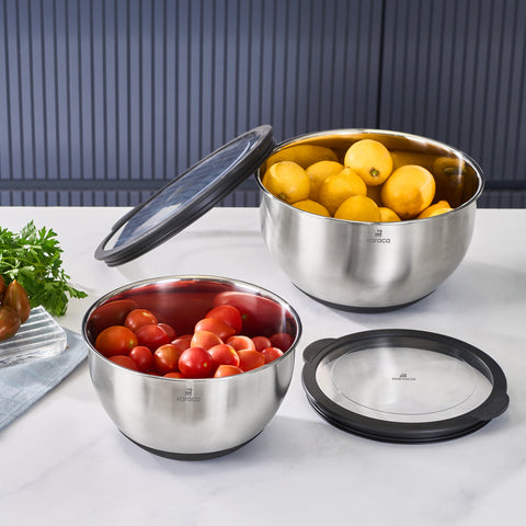 Karaca Mixmaster 2-Piece Mixing and Storage Container, Inox