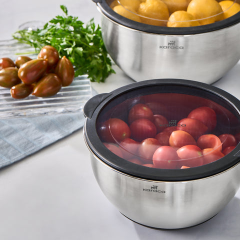 Karaca Mixmaster 2-Piece Mixing and Storage Container, Inox