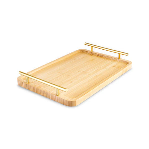 Karaca Duatroy 2-Piece Bamboo Tray, Wood