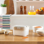 Karaca Spoonsafe Storage Container with Spoon, 500ml, White