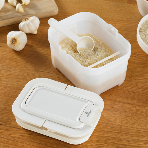 Karaca Spoonsafe Storage Container with Spoon, 500ml, White