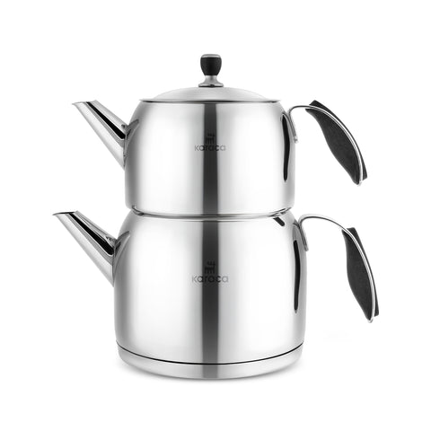 Karaca Stelly Stainless Steel Teapot Set, XL, Inox