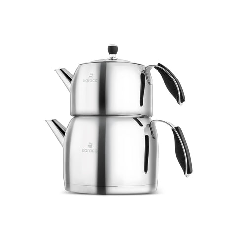 Karaca Stelly Stainless Steel Teapot Set, XL, Inox
