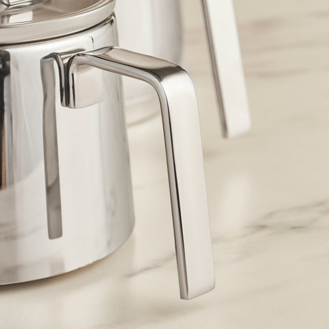 Karaca Steelina Stainless Steel Teapot Set, XL, Inox