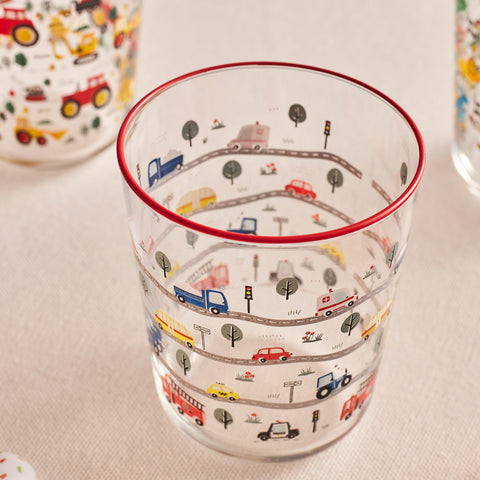 Karaca Kids 3-Piece Tumbler Glass Set, 315ml, Boy, Pink