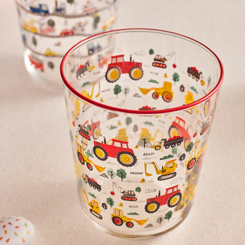 Karaca Kids 3-Piece Tumbler Glass Set, 315ml, Boy, Pink