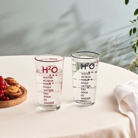 Karaca H20 Highball Glass, 570ml, Red