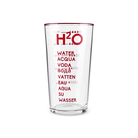 Karaca H20 Highball Glass, 570ml, Red