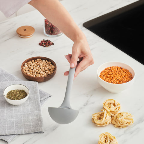 Karaca Silva Silicone Ladle, 32cm, Grey