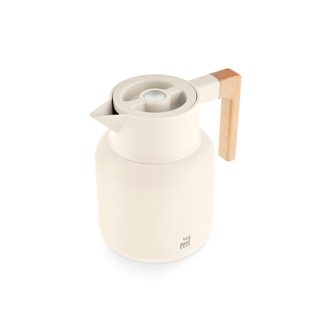 Karaca Corelock Stainless Steel Flask, 1,6L, Cream