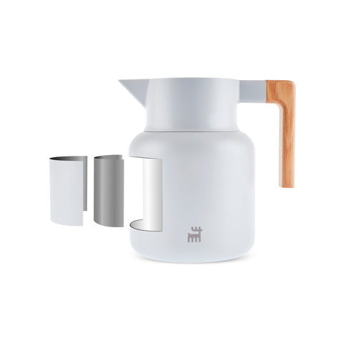 Karaca Corelock Stainless Steel Flask, 1,6L, Light Grey